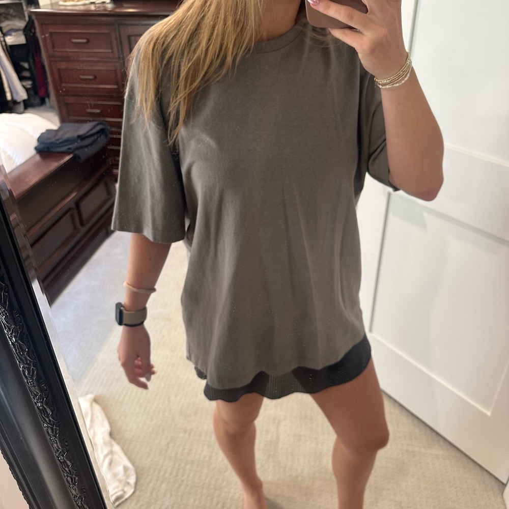 Zara Olive Green Short Sleeve Tee